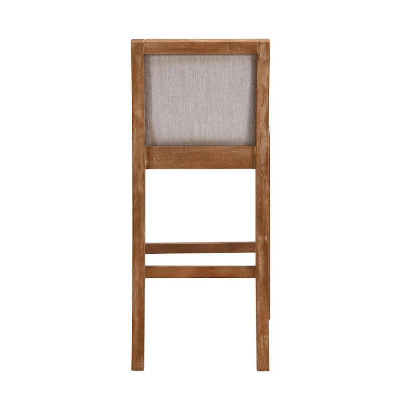 Tabourets de bar modernes rembourrés de 77,5 cm avec assise et dossier coussinés, lot de 2