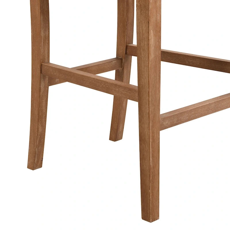 Tabourets de bar modernes rembourrés de 77,5 cm avec assise et dossier coussinés, lot de 2