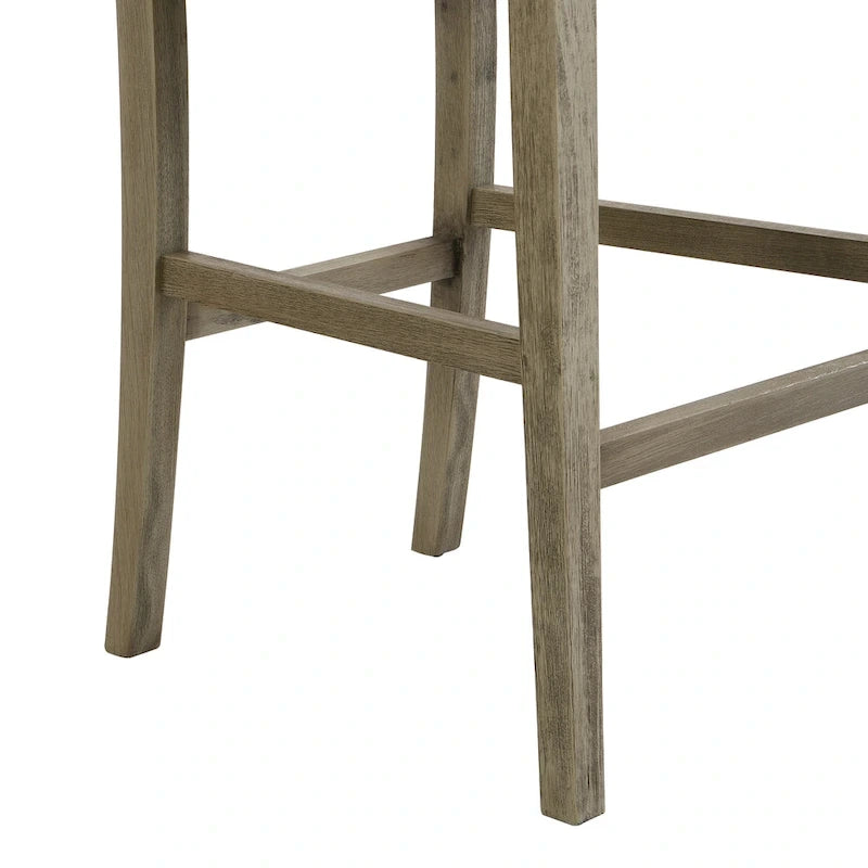 Tabourets de bar modernes rembourrés de 77,5 cm avec assise et dossier coussinés, lot de 2
