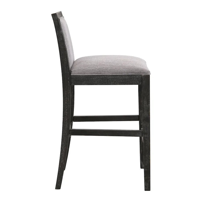 Tabourets de bar modernes rembourrés de 77,5 cm avec assise et dossier coussinés, lot de 2