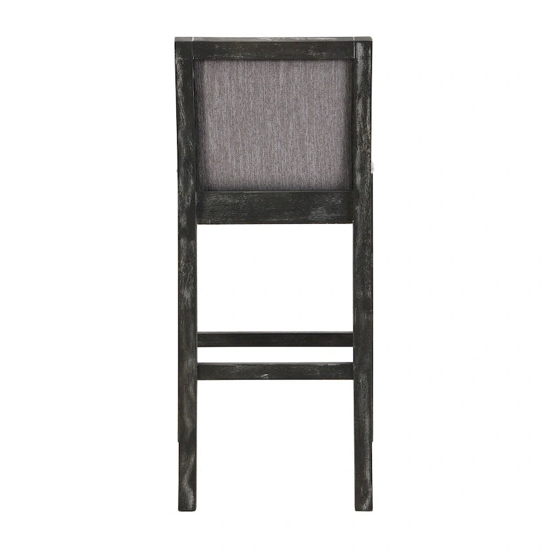 Tabourets de bar modernes rembourrés de 77,5 cm avec assise et dossier coussinés, lot de 2