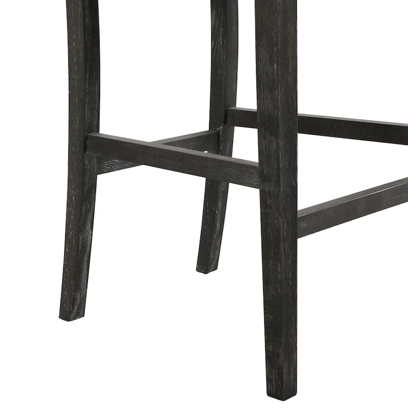 Tabourets de bar modernes rembourrés de 77,5 cm avec assise et dossier coussinés, lot de 2