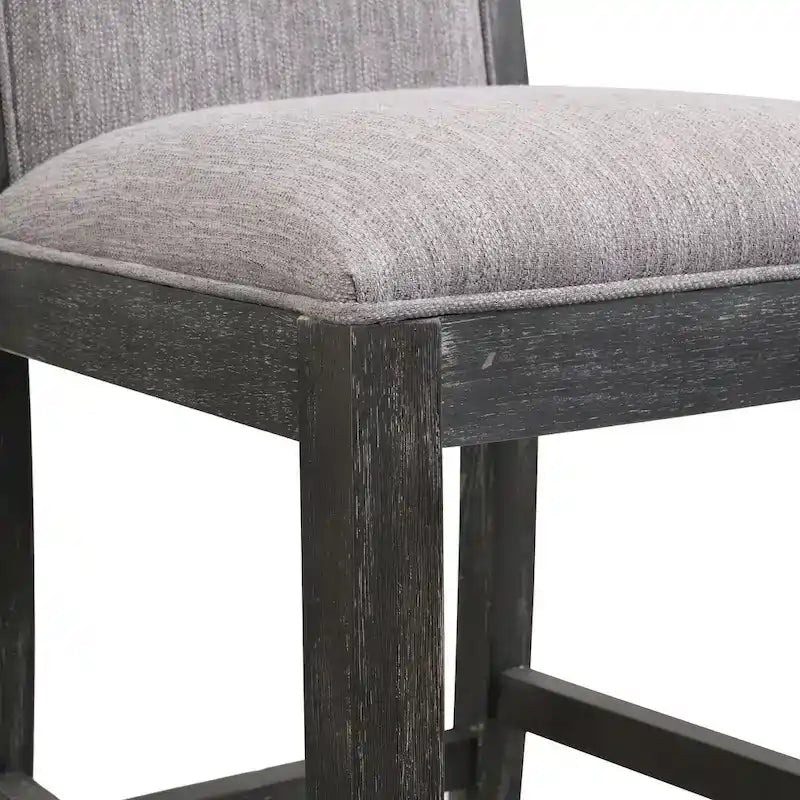 Tabourets de bar modernes rembourrés de 77,5 cm avec assise et dossier coussinés, lot de 2