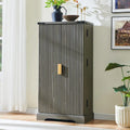 Armoire de rangement à cannelures modernes, armoire de rangement, organisateur de placard en bois