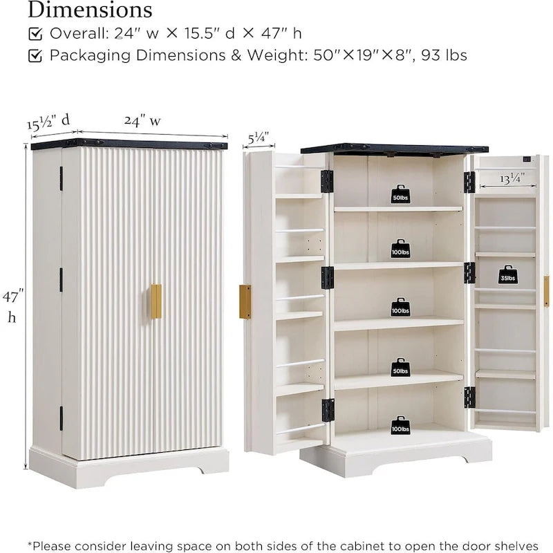 Armoire de rangement à cannelures modernes, armoire de rangement, organisateur de placard en bois