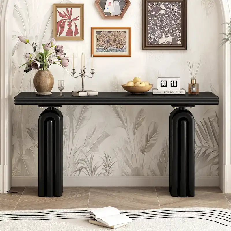 Console de Table Accent Chic, Design Élégant et Luxueux pour Entrée, Couloir, Salon