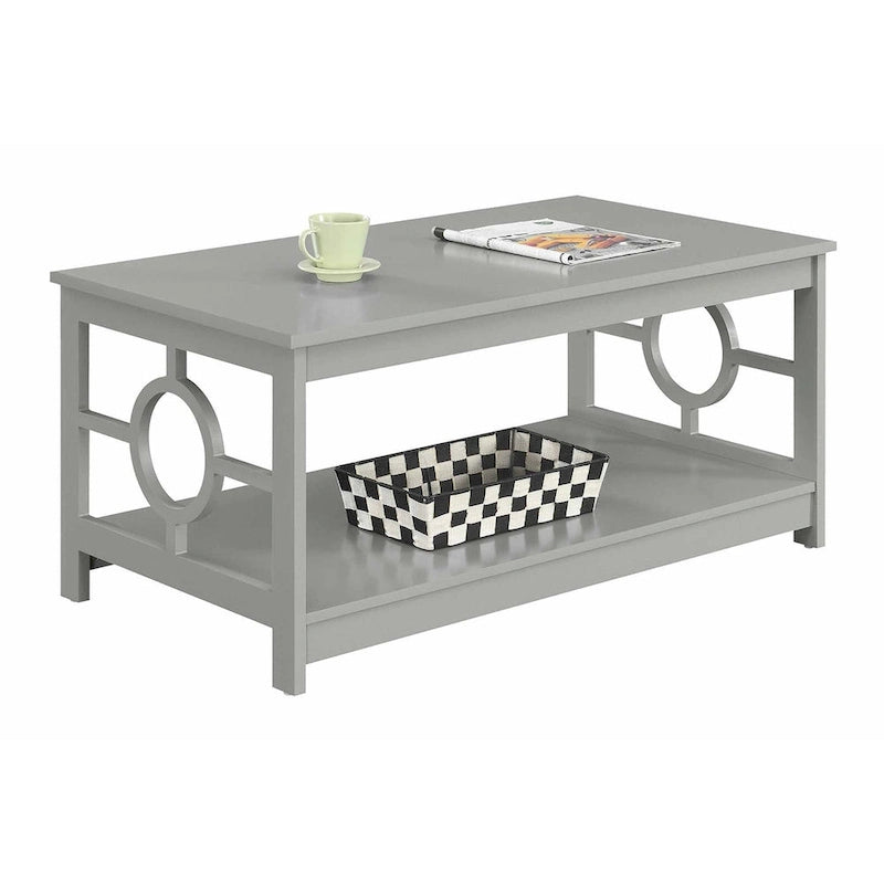 Table basse avec étagère