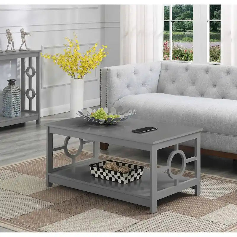 Table basse avec étagère