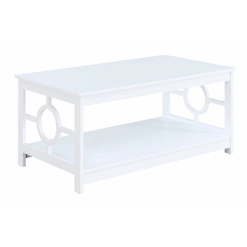 Table basse avec étagère