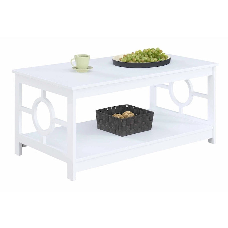 Table basse avec étagère