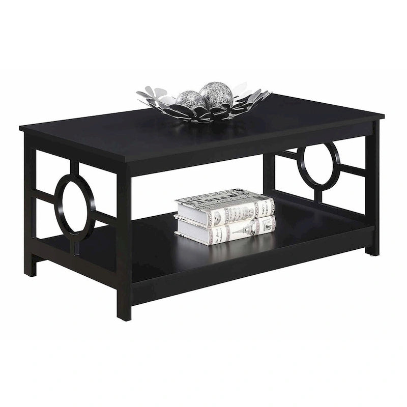 Table basse avec étagère
