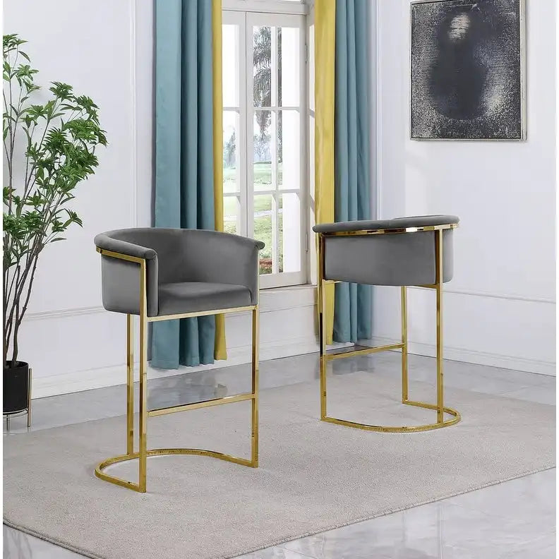 Chaise de comptoir rembourrée