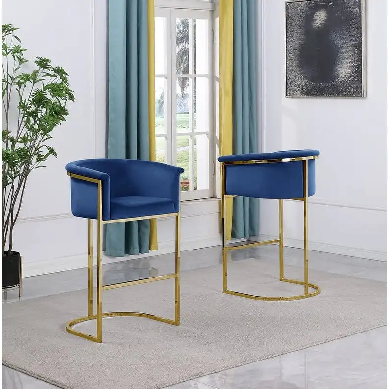 Chaise de comptoir rembourrée