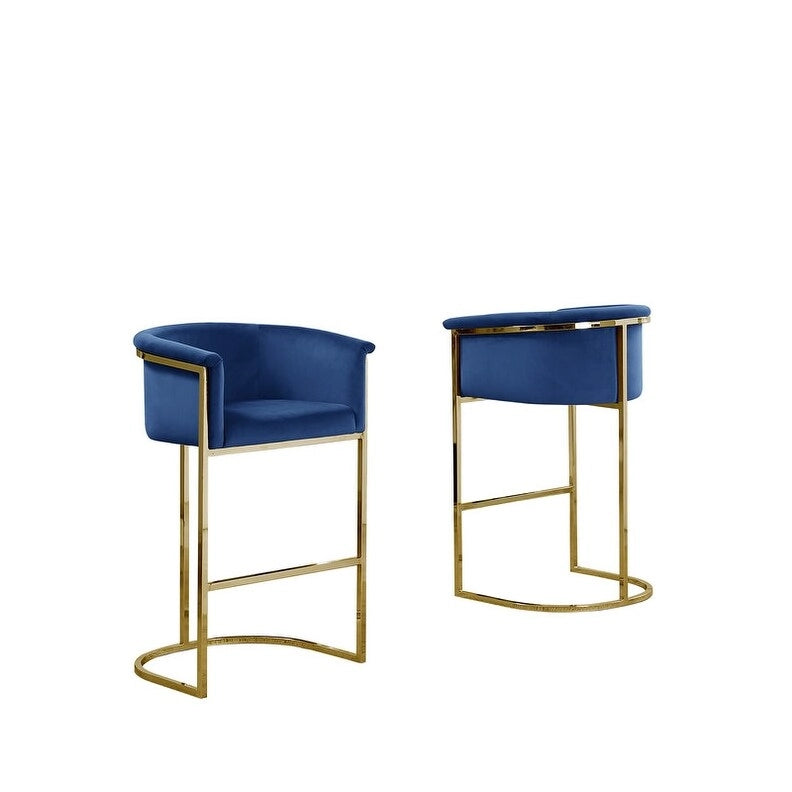 Chaise de comptoir rembourrée