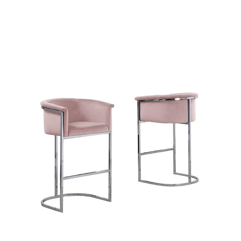 Chaise de comptoir rembourrée