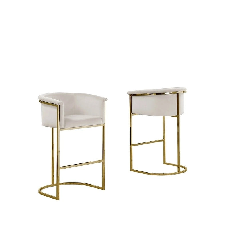 Chaise de comptoir rembourrée