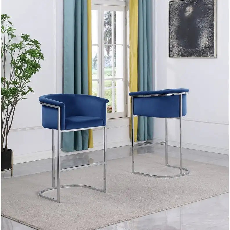 Chaise de comptoir rembourrée