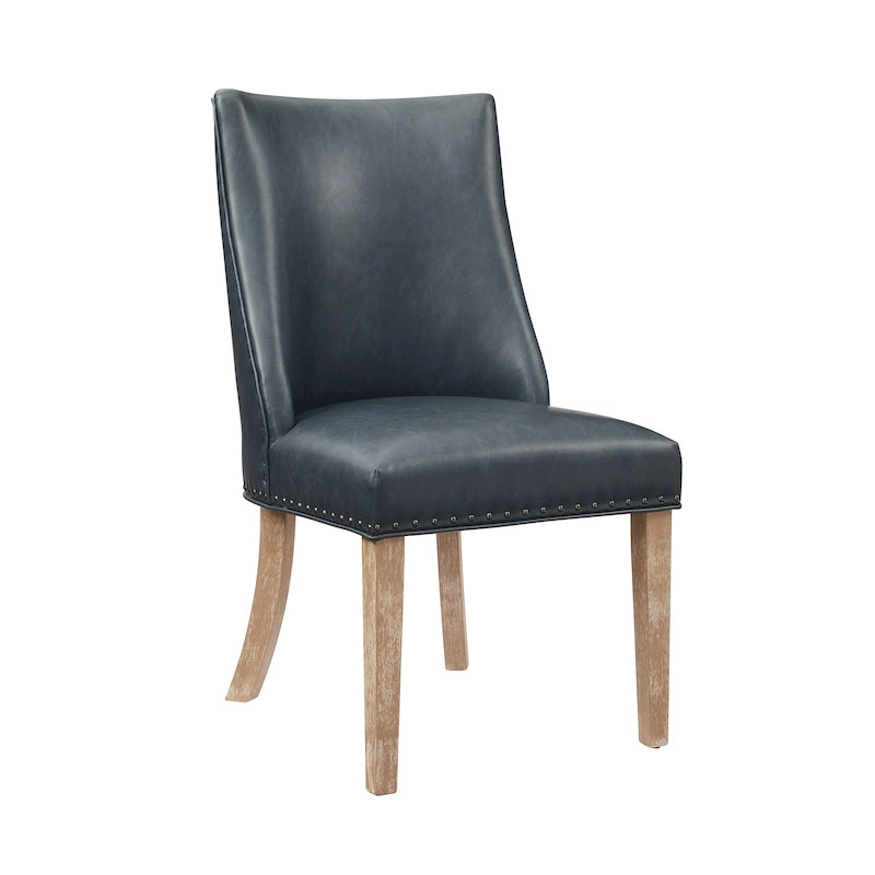 Chaises de salle à manger en similicuir (lot de 2)