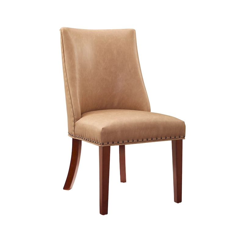 Chaises de salle à manger en similicuir (lot de 2)