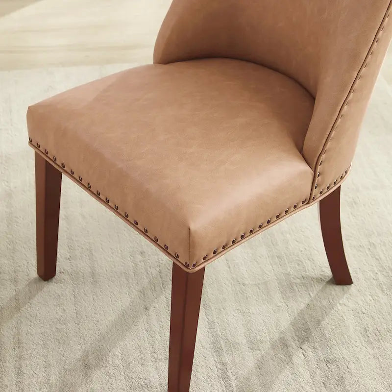 Chaises de salle à manger en similicuir (lot de 2)