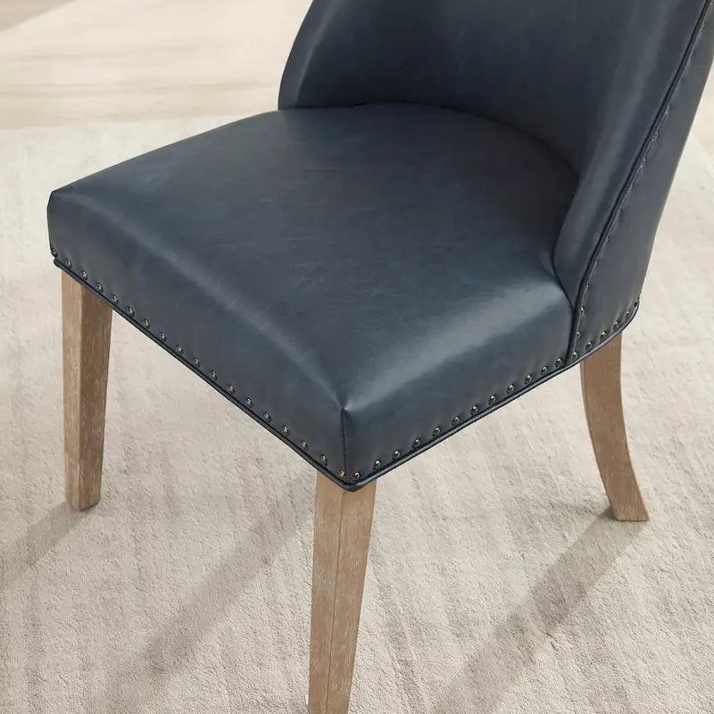 Chaises de salle à manger en similicuir (lot de 2)