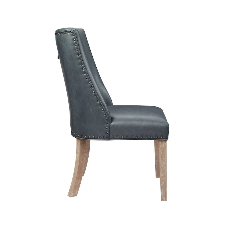 Chaises de salle à manger en similicuir (lot de 2)
