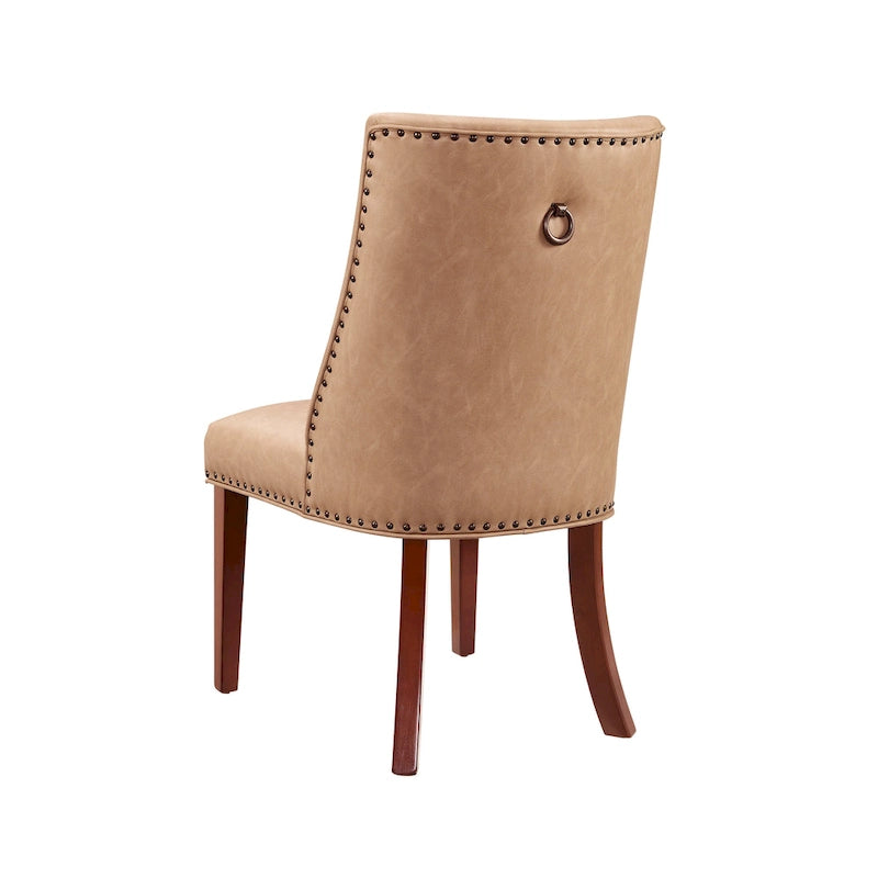Chaises de salle à manger en similicuir (lot de 2)