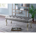 Banc rembourré capitonné Décor avec garniture cloutée