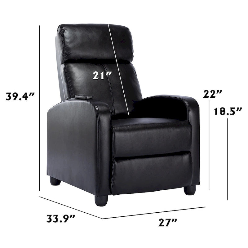 Fauteuils inclinables réglables à dossier inclinable pour salon