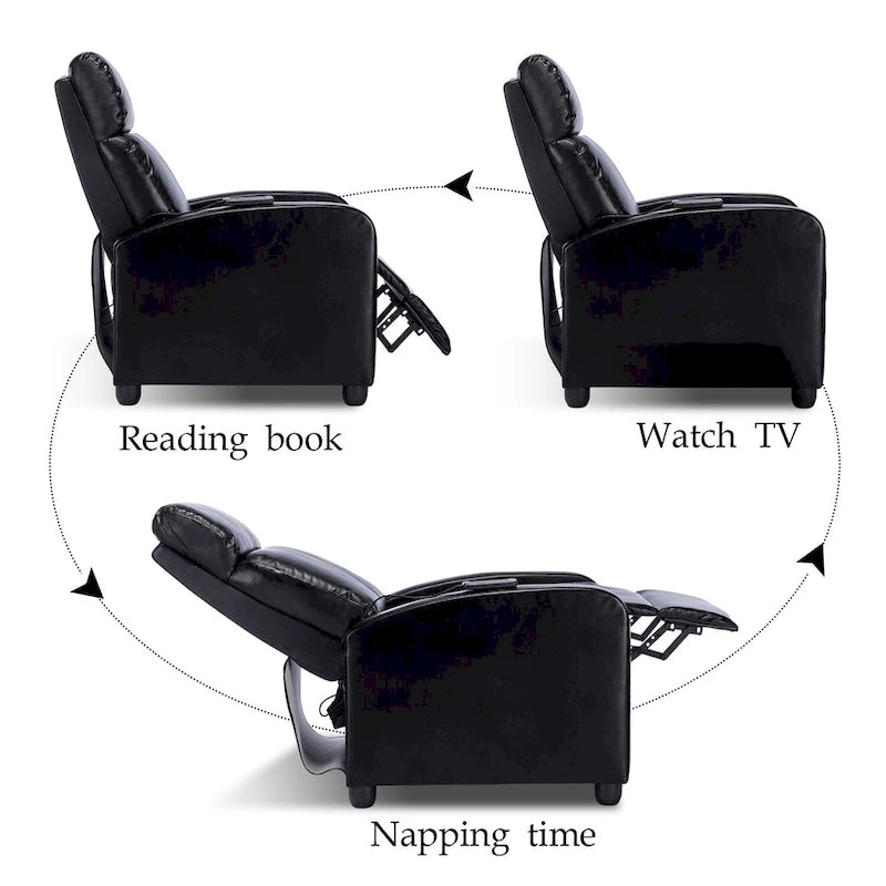 Fauteuils inclinables réglables à dossier inclinable pour salon