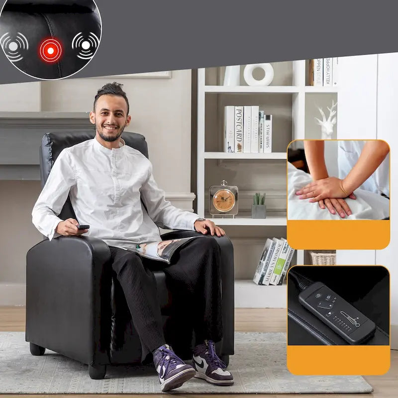 Fauteuils inclinables réglables à dossier inclinable pour salon