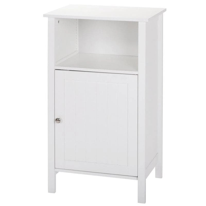 Meuble de salle de bain bas en bois avec étagères réglables (4 options)