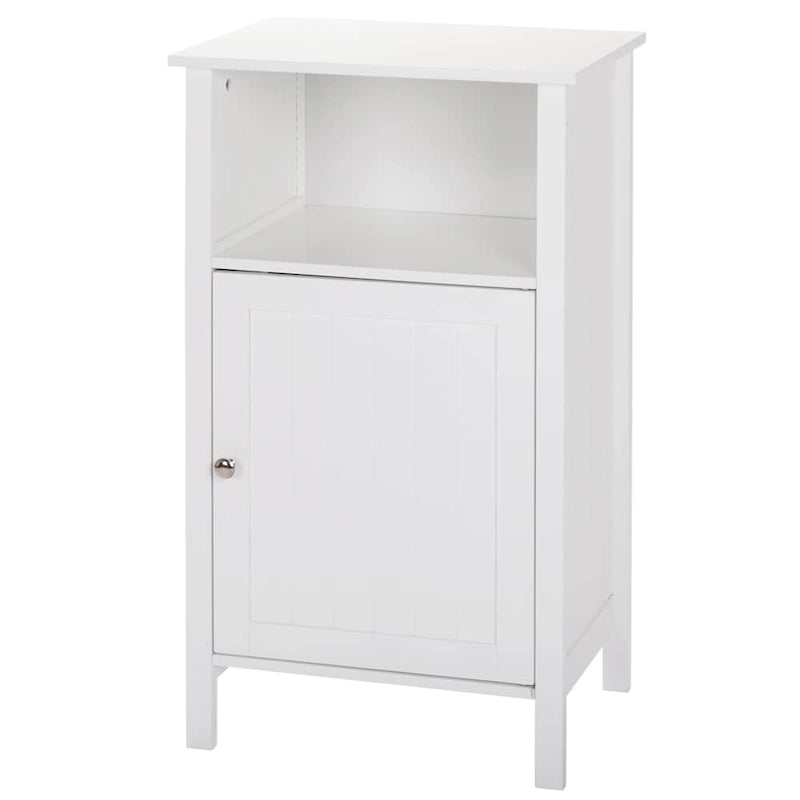 Meuble de salle de bain bas en bois avec étagères réglables (4 options)