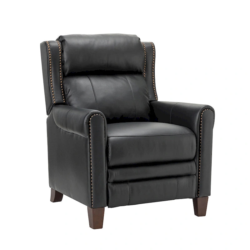 32,48 po Large Fauteuil inclinable manuel en cuir véritable