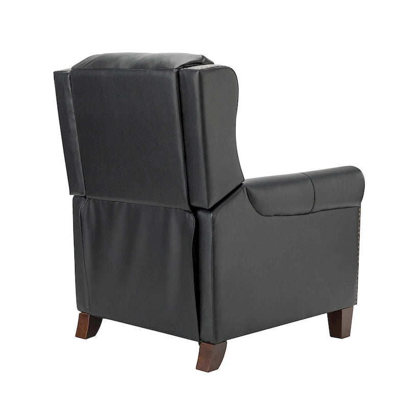 32,48 po Large Fauteuil inclinable manuel en cuir véritable