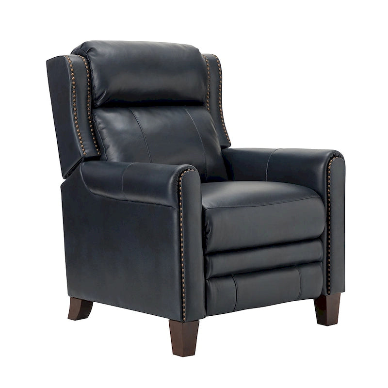 32,48 po Large Fauteuil inclinable manuel en cuir véritable