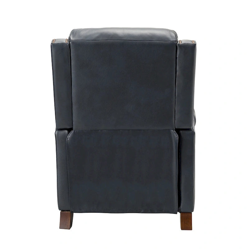 32,48 po Large Fauteuil inclinable manuel en cuir véritable