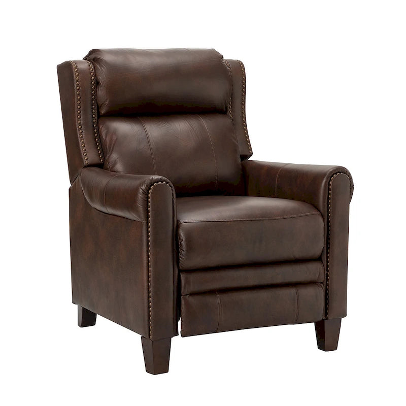 32,48 po Large Fauteuil inclinable manuel en cuir véritable