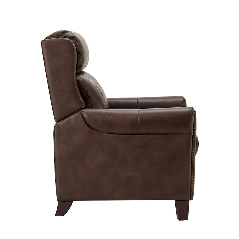 32,48 po Large Fauteuil inclinable manuel en cuir véritable
