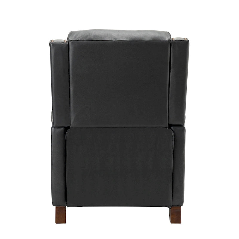 32,48 po Large Fauteuil inclinable manuel en cuir véritable