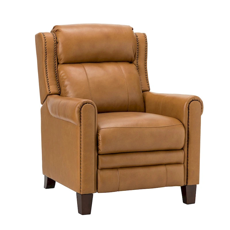 32,48 po Large Fauteuil inclinable manuel en cuir véritable