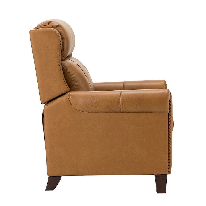 32,48 po Large Fauteuil inclinable manuel en cuir véritable
