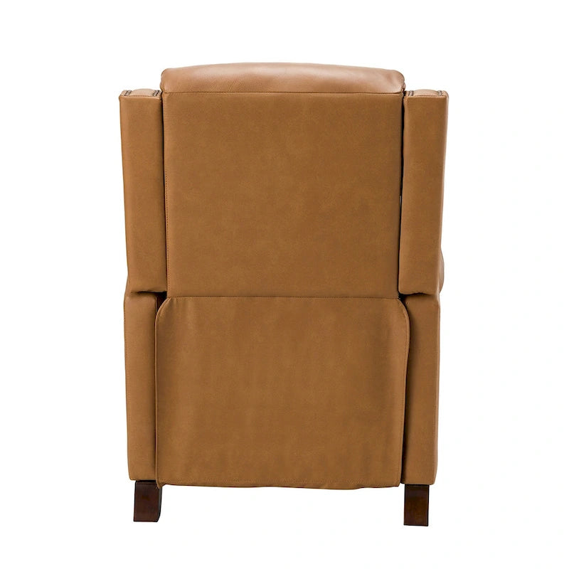32,48 po Large Fauteuil inclinable manuel en cuir véritable