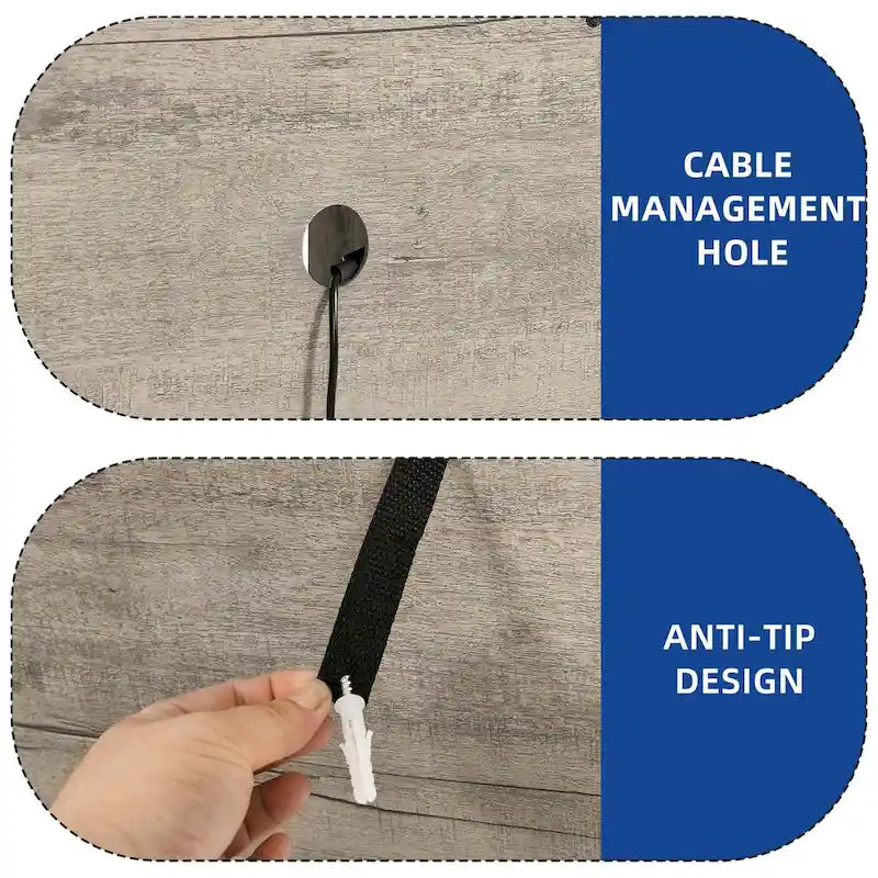 Meuble TV LED contemporain de 150 cm avec console multimédia et centre de divertissement pour téléviseurs jusqu'à 65 pouces
