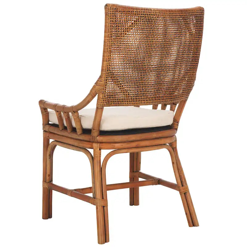 Chaise coussin en rotin côtier - 22 L x 24 P x 37 H - 22L x 24P x 37H