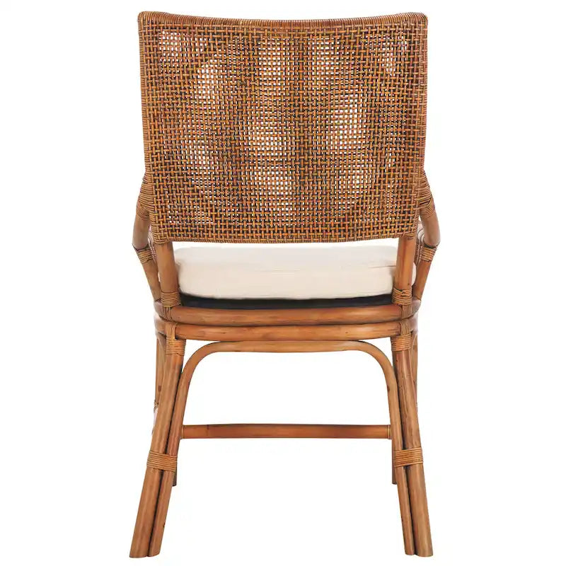 Chaise coussin en rotin côtier - 22 L x 24 P x 37 H - 22L x 24P x 37H