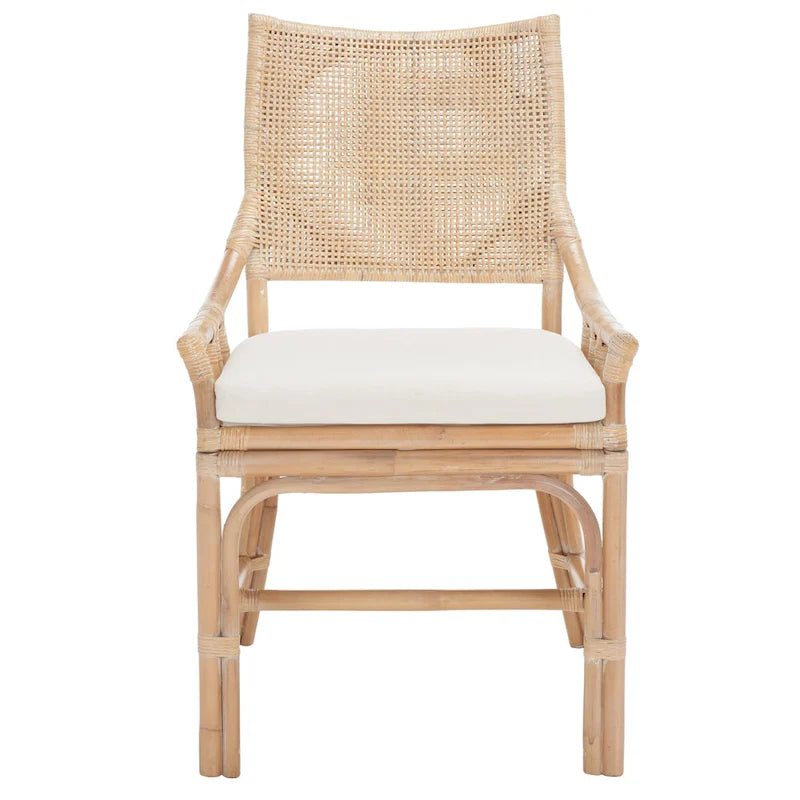 Chaise coussin en rotin côtier - 22 L x 24 P x 37 H - 22L x 24P x 37H