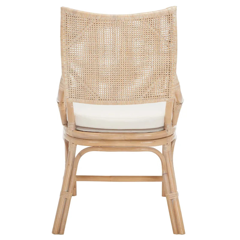 Chaise coussin en rotin côtier - 22 L x 24 P x 37 H - 22L x 24P x 37H