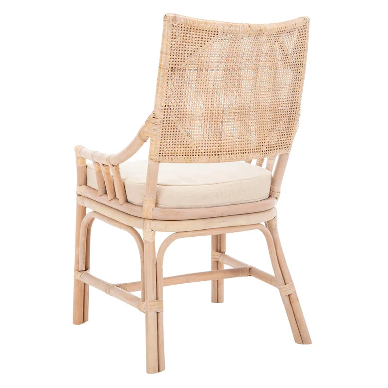 Chaise coussin en rotin côtier - 22 L x 24 P x 37 H - 22L x 24P x 37H
