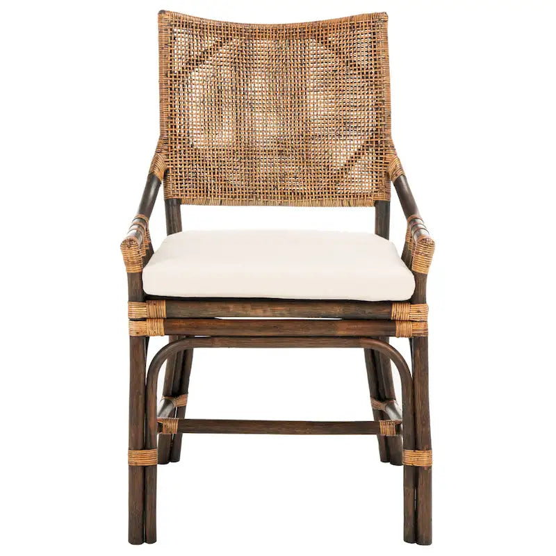 Chaise coussin en rotin côtier - 22 L x 24 P x 37 H - 22L x 24P x 37H